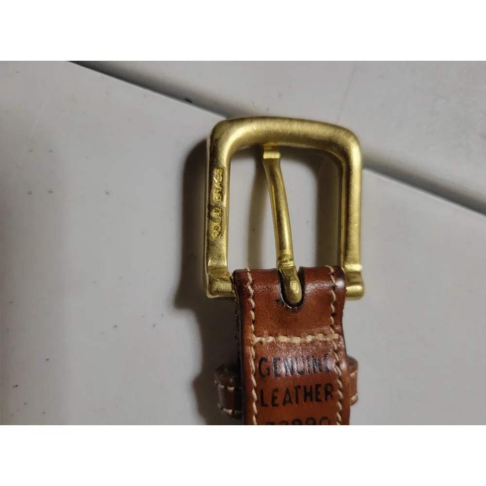 Lands End‎ Belt Woven Size 40 100cm Brass Buckle